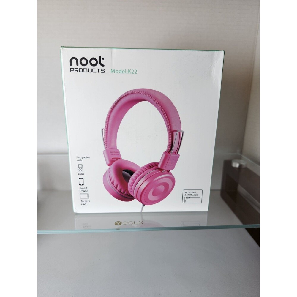 Noot Products Kids Headphones K22 Foldable Stereo Tangle-Free 5Ft Long Cord 3.5M